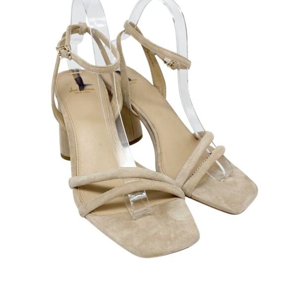 Sam Edelman Women's Kia Ankle Strap Sandal Bleached Wheat Size 9W